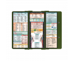 WhiteCoat Clipboard® Trifold - Army Green Physical Therapy Edition